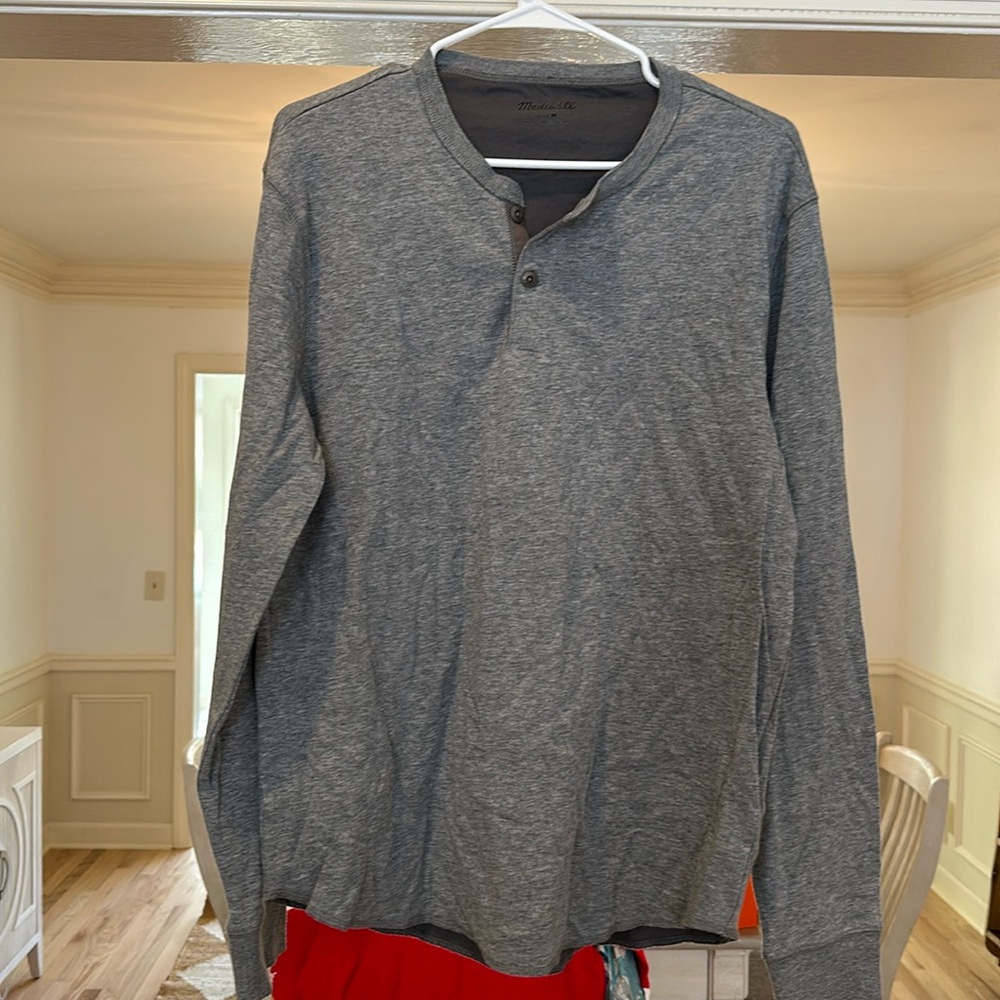 Brand New Men’s Grey Madewell Long Sleeve